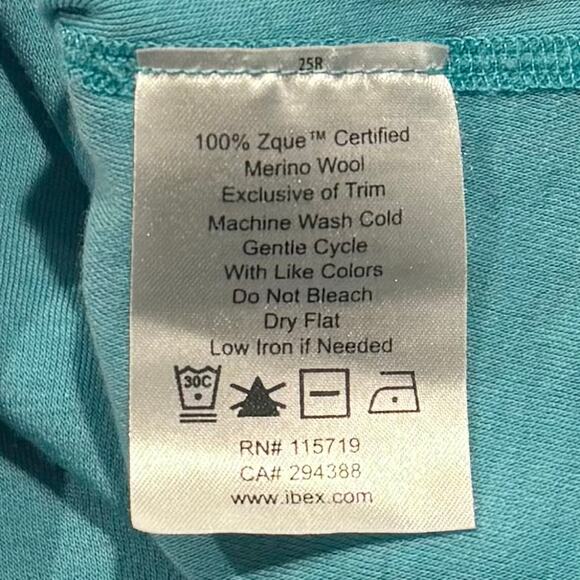 Ibex Top 1/4 Zip Merino Wool Base Layer Athleisure Outdoor Technical Blue Medium - Picture 5 of 7